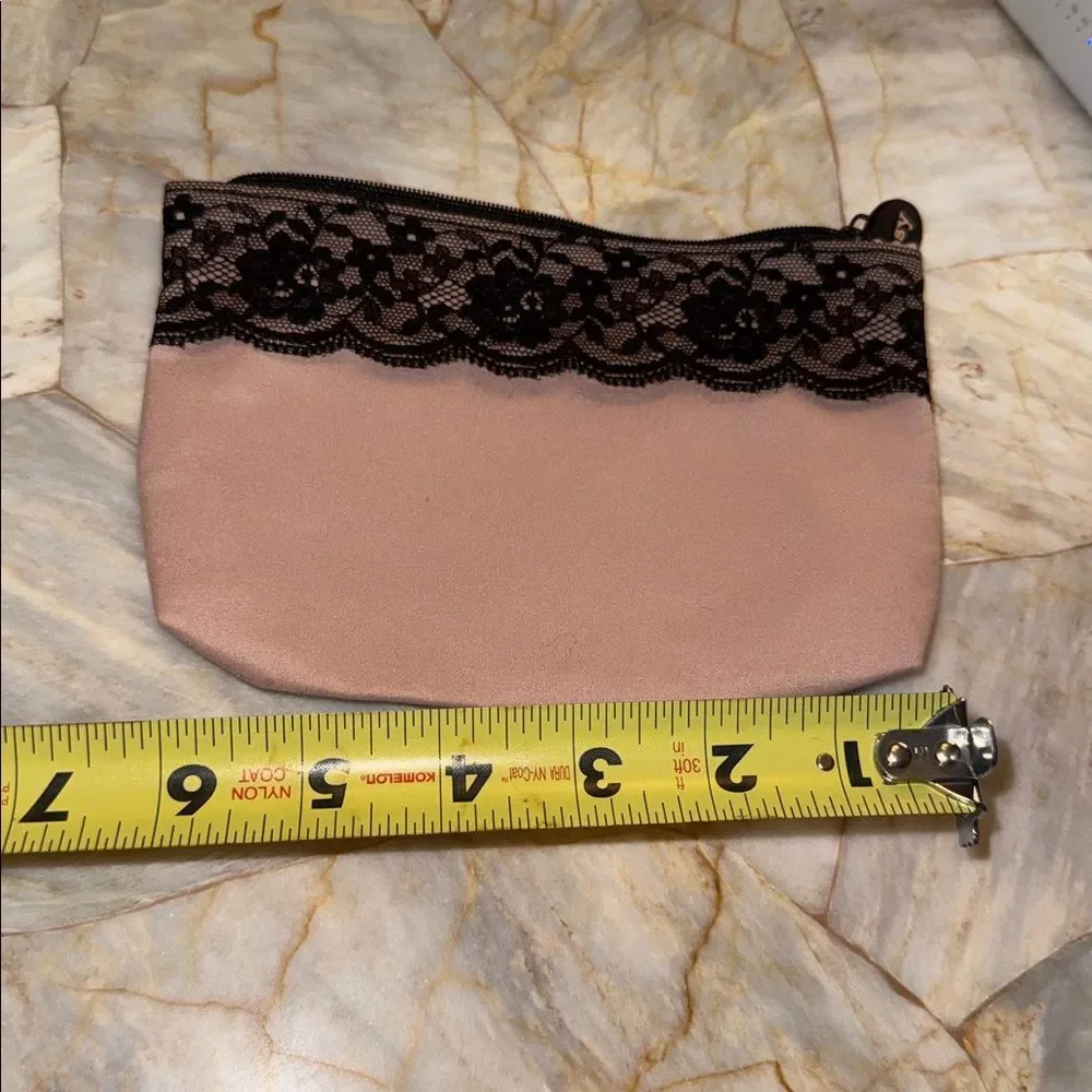 Elegant Lace Trimmed Clutch in Pink